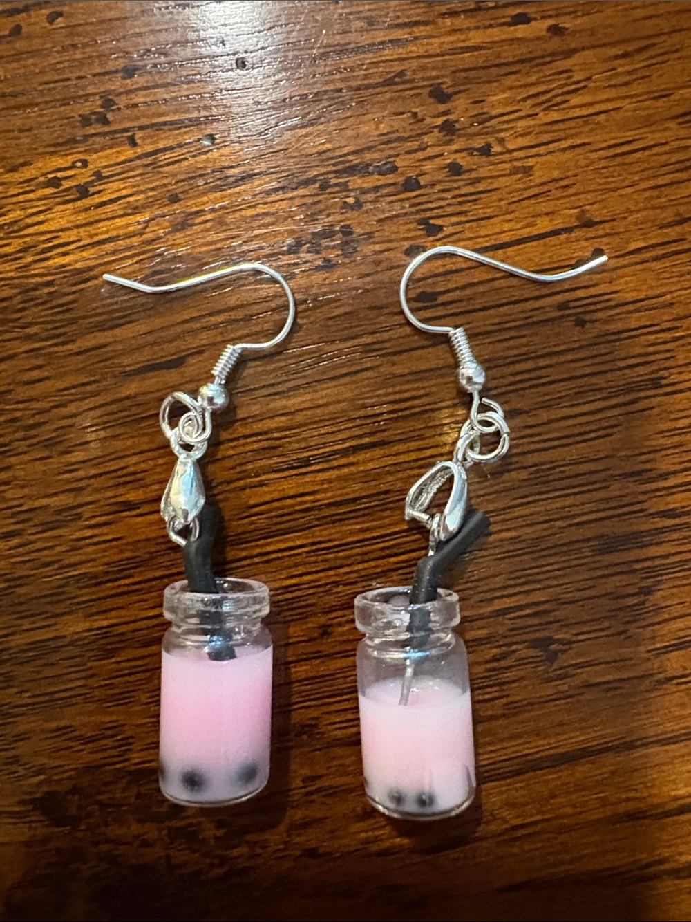Pink Bubble Tea Bottle Earrings - Women Jewelry